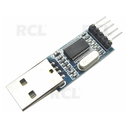 KONVERTERIS USB RS232 TTL PL2303HX 3.3V ir 5V