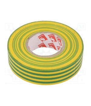 TAŚMA 6022 19MM/25M ŻÓŁTO-ZIELONA Tape: electrical insulating; W: 19mm; L: 25m; Thk: 0.15mm; soft PVC 0Vr6zsCCifSUegnOr4I1i5kCr1AdNE0rhXsM2xVWg6E