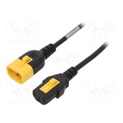 3-100-361 Cable; 3x18AWG; IEC C13 female,IEC C14 male; PVC; 3m; black; 10A p5I_J1lRsxCgtOqWeOidjBeEl2ynMl5nDMiX4vUWHlo