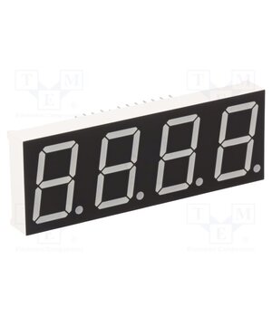 KW4-801AVB Display: LED; 7-segment; 20.4mm; 0.8"; No.char: 4; red; 45÷90mcd qqBIYC-ikcwBIRAOQFV88gbNpfhmzpvCbNNg0UuX6j8