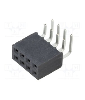 SSW-104-02-T-D-RA Connector: pin strips; socket; female; PIN: 8; angled 90°; THT; 2x4 tXn4NZnnSAyu6wp6Pzbjb9OwqF35F8BLlBAMYNbeD74