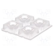 C13232_HB-2X2-WW LED lens; square; transparent; 44÷69°; H: 8.5mm; Body dim: 50x50mm 8_9iHEMT57FaxXS5S1Vk4NCijYnOw06b9BCjnRtd3ME