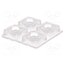 C13232_HB-2X2-WW LED lens; square; transparent; 44÷69°; H: 8.5mm; Body dim: 50x50mm 8_9iHEMT57FaxXS5S1Vk4NCijYnOw06b9BCjnRtd3ME