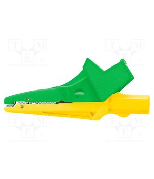SAK 6674 NI / GNGE Crocodile clip; 12A; 600VDC; yellow-green; Grip capac: max.20mm 4o3EztwP6RszetrQmzi_L7zwfABr6qBiaMuUzwyfVKs