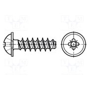 3205323 Screw; for plastic; 2.5x10; Head: button; Pozidriv; PZ2; zinc AqKp-zkdTunjsulU3k_cbhBzN-pNWSlsvvAKWkG1bKo