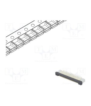 DS1020-08-30VBT11-R Connector: FFC/FPC; tinned; SMT; 500mA; 50V; PIN: 30; 500um; vertical QiOKO4CQRVW_EOWFIPfFIWGWnAB7VCbmonJLKuUw8j4