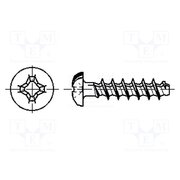 2000016 Screw; for plastic; 1.8x5; Head: button; Phillips; PH0; steel; zinc KwQyC49Ys8tVNGc1DkklhOn3cKiwmrusensw7ULv1H0