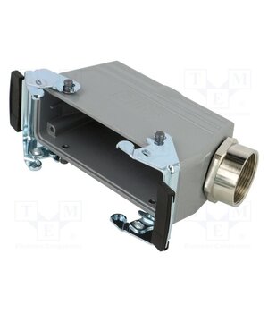 19124000 Enclosure for connectors: HDC; size H-B 24; for cable; angled yL8yOYp3CkWEwCg5ooVMzZhcstZ5jI85xB2N2GvJ1gI