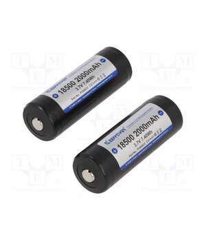 P1850C2 Re-battery: Li-Ion; 18500; 3.7V; 2000mAh; Ø18.4x52.6mm; 2pcs. J0Jv0_BuNJLbAya3lKTiJpmJ3j1HLo4OQ9eT4b_BRZU