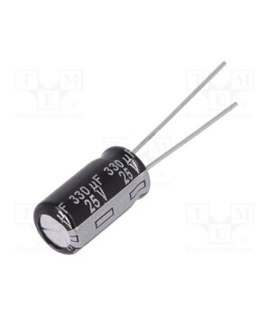EEUEB1E331 Capacitor: electrolytic; THT; 330uF; 25VDC; Ø8x15mm; Pitch: 3.5mm gTWwuk7UypiO21BxKf-ijFTHzkl-1IRGgcKL8US83y0