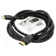 74430 Cable; HDMI plug,mini HDMI plug; PVC; HDMI 2.1; Len: 2m; black 2riiXjgGTYYiTfKruPnHdV7dm0R5zgqeUV9AXRgSlKk