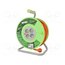 M01803 Extension lead; 3x1.5mm2; reel; Sockets: 4; PVC; orange; 50m 4JReofAHSQoyuJOv_Hsfh9PDLE4QUs7VNkvDAWYHIo0