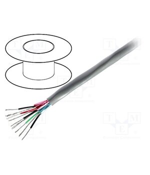 8778 060100 Wire; 6x2x22AWG; stranded; Cu; Insulation: PVC; chrome; 30m; CPR: Eca GTAqD367mh3C0JXY6mmp-m77YNLnaLNGrDrcLOuwX1s