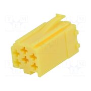 331441-1 Connector housing; plug; mini ISO; PIN: 6; yellow jKU02RfAaflUYDaY-aCuAnNOAGSm7tedeLZmCVVyJwg