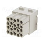 09140203101 Connector: HDC; module; female; 16A; 500V; Han-Modular®; PIN: 20 DjXqEOBNJwOkCuq9uCDx-TmSwrHVOsMxbX4SarQ__HU