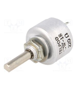 CW-18-220R-20P-1 Potentiometer: shaft; single turn; 220Ω; 1W; ±20%; 4mm; linear; THT HttTYHS1Hgg8DF8Mkaf9k-jkdrirxLfK5SEcNSQYKbg