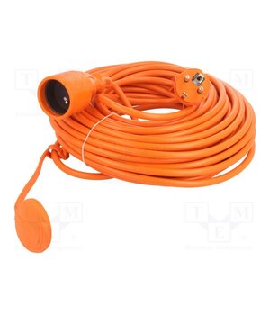 W-96985 Extension lead; 3G1.5mm2; 25m; PVC; orange; Sockets no: 1; 16A bPZmW0GEkgKU6aV41BJa_kv0oFwTMVz8d-RcWnwbe3I