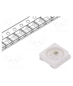 WS2812C Programmable LED; RGB; SMD; 5050,PLCC4; 5x5x1.6mm; DMX 512 zhZkRVawL9Dxd-FeM1o2Y1xTFn6GLSxphZigsZ5kngY