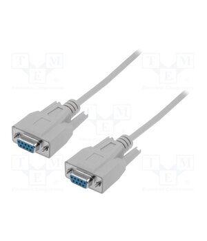 AK-610106-030-E Cable; D-Sub 9pin socket,both sides; 3m; grey RNy08FJ93ABFM-R1FeRtrzi3DSfIfb0PIoc4WMAjEYk