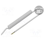 SPT00194B Wire: coiled; 5x0.5mm2; unshielded; PUR; white; 300V; 0.8m; 3.2m 0z3r14eTxA9lUHxlktRIT4xtXoEqiGDCKeAuk-cQeb8