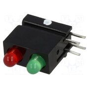 1801.8233 LED; in housing; 3mm; No.of diodes: 2; red/green; 2mA; 60° g9etLDvCw6iRnL1p2LvNxfyVUzSC_TlmJKyDNStYW8g