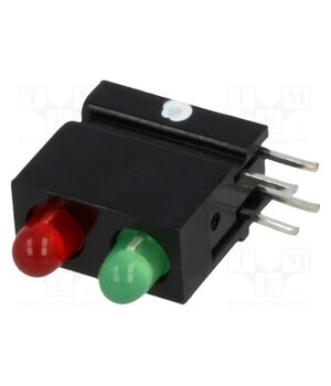 1801.8233 LED; in housing; 3mm; No.of diodes: 2; red/green; 2mA; 60° g9etLDvCw6iRnL1p2LvNxfyVUzSC_TlmJKyDNStYW8g