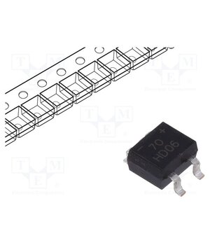 HD06-T Bridge rectifier: single-phase; 600V; If: 0.8A; Ifsm: 30A; MiniDIP KROyTytG9nwJBZJz3OZzzu4EFfZog6B5LstQeU0_g1g