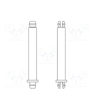 8GG01V43264 PCB distance; polyamide 66; L: 9.5mm; latch/latch; natural; 8GG01 2LR6tV6w-J26sG-uEGnFpnTolMC6c3eZNQqpOlb0lyw