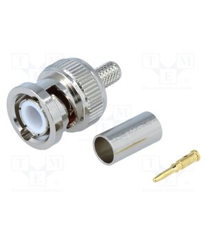 BNC-105 Connector: BNC; plug; male; straight; 50Ω; Ømax: 5mm; crimped HolfnEGaFb3O1QO21TM1rvWm-zjjEyq8P0kSkxM65i0