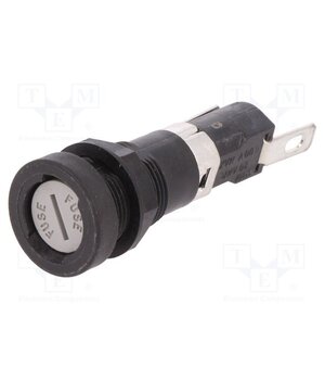 03450611H Fuse holder; 6.3x32mm; 16A; 250V; on panel; Cutout: Ø12.7mm CtpBxLtrcapEZMsgHCq-zxZPJYgeIlGxClEKlcmxe1M