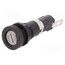 03450611H Fuse holder; 6.3x32mm; 16A; 250V; on panel; Cutout: Ø12.7mm CtpBxLtrcapEZMsgHCq-zxZPJYgeIlGxClEKlcmxe1M