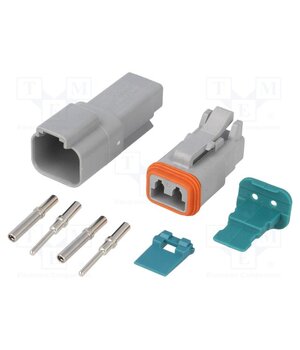 AT2PS-CKIT Connector: wire-wire; plug; male + female; AT; PIN: 2; IP67,IP69K hNrOIr_y83ks2RgKAnB1mWdYE85uCHty_IxaInRpJ3w