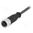 C21320000000058 Connector: M12; plug; female; PIN: 4; straight; cables; 1m 8tb9mZVCtUMuzpqXtStIyMqCkoha4wntTbGUNsCwwWs
