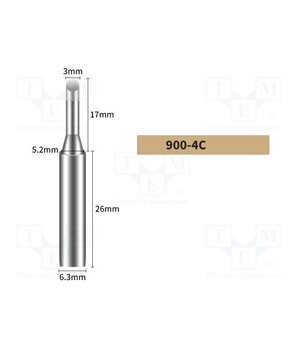 900-4C Tip; hoof; 4mm; for soldering station fHGjleGrRVOL1C0yz3LQ87c8Qr5xWuwBNS1K4VW6VmQ