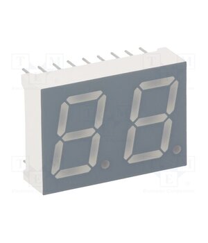 KW2-521CVA Display: LED; 7-segment; 13.2mm; 0.52"; No.char: 2; red; 40÷80mcd R81lHXpNHUpqhu9hB_ckBOaD342jKmPN9qHKWKdhQBg