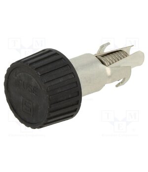0031.1811 Fuse holder; 10A; black; 250VAC; UL94V-0; thermoplastic; -40÷85°C Hin9OhYYZXNkhOCEVd9mPjMs3fzucbaAbGpcyrKcJNg