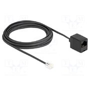 88095 Cable: telephone; RJ11 plug,RJ45 socket; 5m; black; PVC; 28AWG vYKNqtSUeE95UIKT130Z2NrhG7etxEcs1WylzZvzT5c