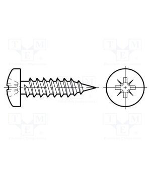3061516 Screw; 2.2x13; Head: cheese head; Pozidriv; PZ1; ISO 7049; BN 13259 aNznAXVtQrvMLtcVNVMzcR9R96Q14nk6YfKAQmgNgbU
