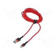 CATKLF-A09 Cable; High Speed,USB 2.0; USB A plug,USB C plug; 0.5m; red; 3A gEeHSD8O5kZjU0ZdiGBhrxS0HBnu5py41hs8pCprJqY
