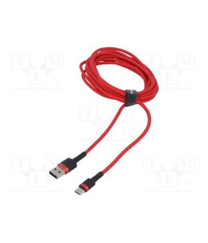 CATKLF-A09 Cable; High Speed,USB 2.0; USB A plug,USB C plug; 0.5m; red; 3A gEeHSD8O5kZjU0ZdiGBhrxS0HBnu5py41hs8pCprJqY