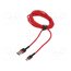 CATKLF-A09 Cable; High Speed,USB 2.0; USB A plug,USB C plug; 0.5m; red; 3A gEeHSD8O5kZjU0ZdiGBhrxS0HBnu5py41hs8pCprJqY