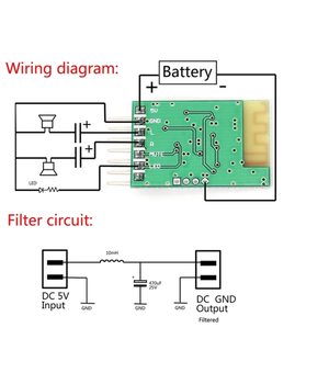 Bluetooth audio uztvērēja šablons, stereo bezvadu skaļrunis, jaudas pastiprinātājs, modificēts DIY Bluetooth modulis 4.0

 ABMP08+3.png