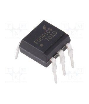 FOD4108 Optotriac; 5kV; triac; DIP6; Ch: 1; FOD4108; 10kV/μs; t(on): 60us uypPk7kBz2DkPuJ23ALpVdd-l2Kg-KzJqcRmb3K0_BM