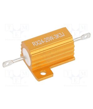 AHP25W-3K3J Resistor: wire-wound; with heatsink; 3.3kΩ; 25W; ±5%; 30ppm/°C KZgUFhwoAKSf66W6YMLpAp7j6Vtw5WT7Ap-K5opVo9U