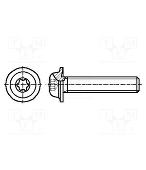 3060957 Screw; with flange; M5x8; 0.8; Head: button; Torx®; TX25 KNN5Vh5Y-oISoJvBBY4uqT-aaNz0U026dxLgtL10GPs