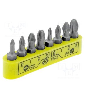 T4522 Kit: screwdriver bits; Phillips,Pozidriv®; 30mm; blister; 8pcs. gY2LKv1Mdj1WLlkoRmNo5OWOuwd_jzlTd-ccznjt9W8
