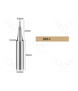 900-I Tip; conical; 0.5mm; for soldering station Z34jAVd_tioRZLQ2DCoaulKgmiZzrb2KDYAOSGDLk6I