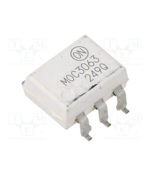 MOC3063SM Optotriac; 4.17kV; Uout: 600V; PDIP6; Ch: 1; MOC3063M; 1.5kV/μs D82ovlKpvic90Pds0JWjJreSBd_dUg01g1FRslCKfGo