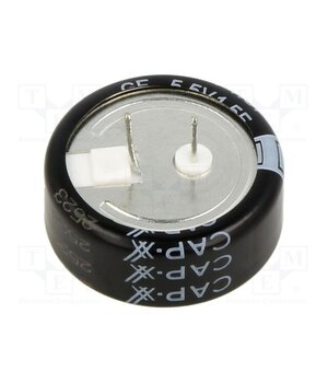GF15R52008P155C Supercapacitor; THT; 1.5F; 5.5VDC; -20÷80%; Ø20.5x7.8mm; Pitch: 5mm yGb06tjXJzfwGQ_PCY2tqe1TjJegBlSdTLEjkIiQ4bE