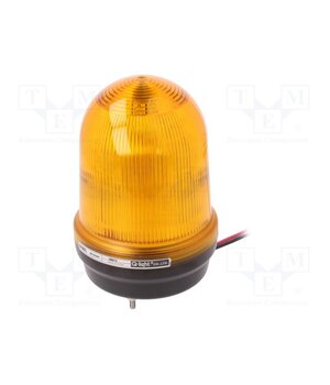 Q100L-12/24-A Signaller: lighting; flashing light,continuous light; amber k4xPUj0Eknkpu81QqBH614DZ_cd1OX7bYLG-TmDn73g